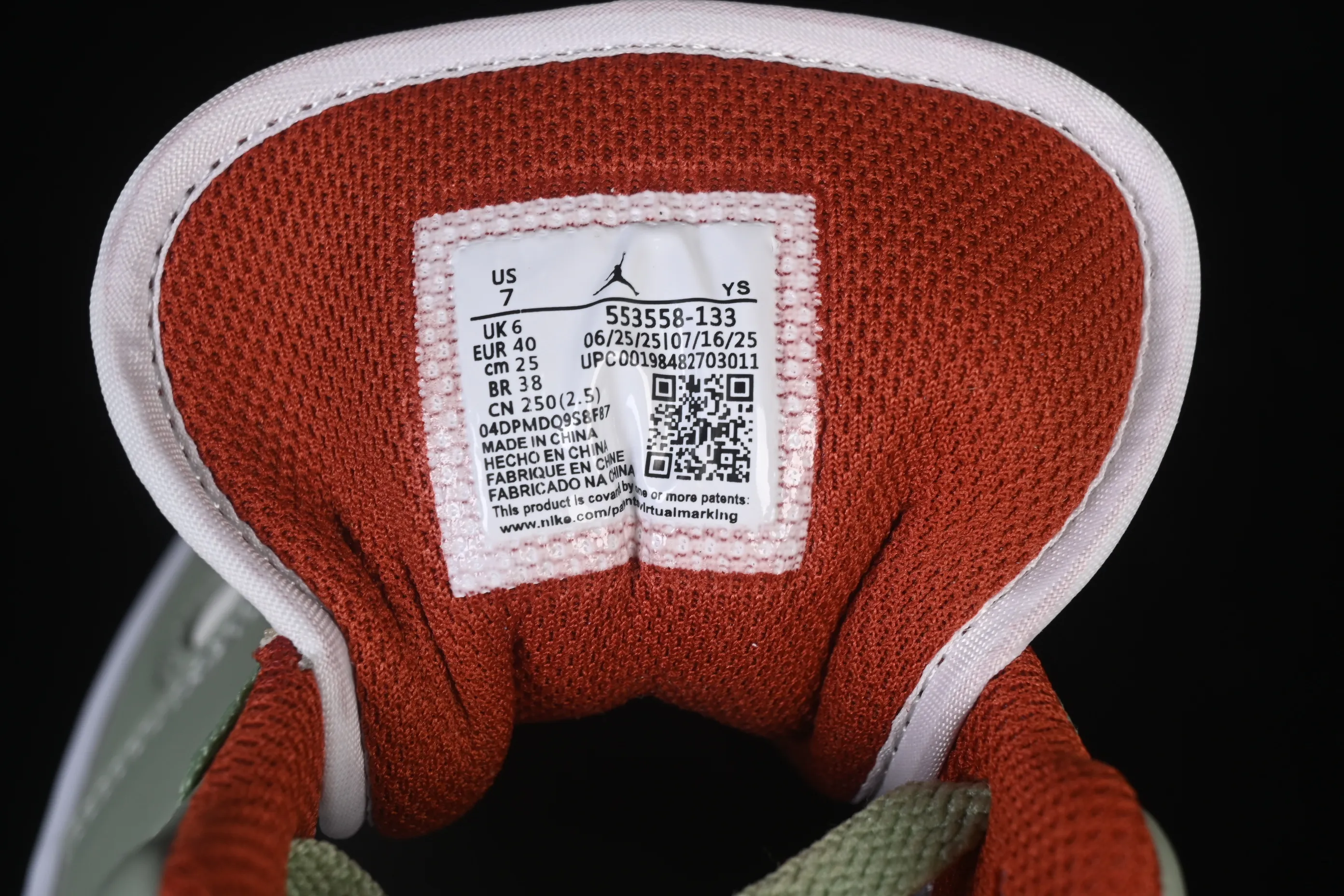All categories Air Jordan Jordan series basketball shoes Air Jordan 1 Low Air Jordan 1 Low AJ1 Joe 1 white green red low-top cultural casual sneakers 553558-133